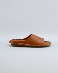 Sandalia SAINT TROPEZ de cuero Cognac Brown, vista lateral — vista 6