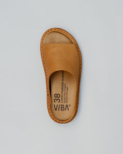 Sandalia SAINT TROPEZ de cuero Fawn Tan, vista superior con la plantilla — vista 10