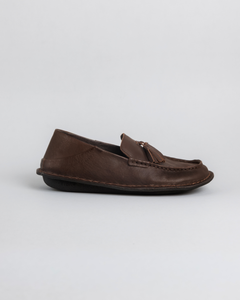Mocasín TRIBECA de cuero Cocoa Brown, vista lateral — vista 4