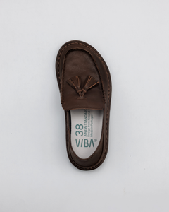 Mocasín TRIBECA de cuero Cocoa Brown, vista superior con la plantilla — vista 5